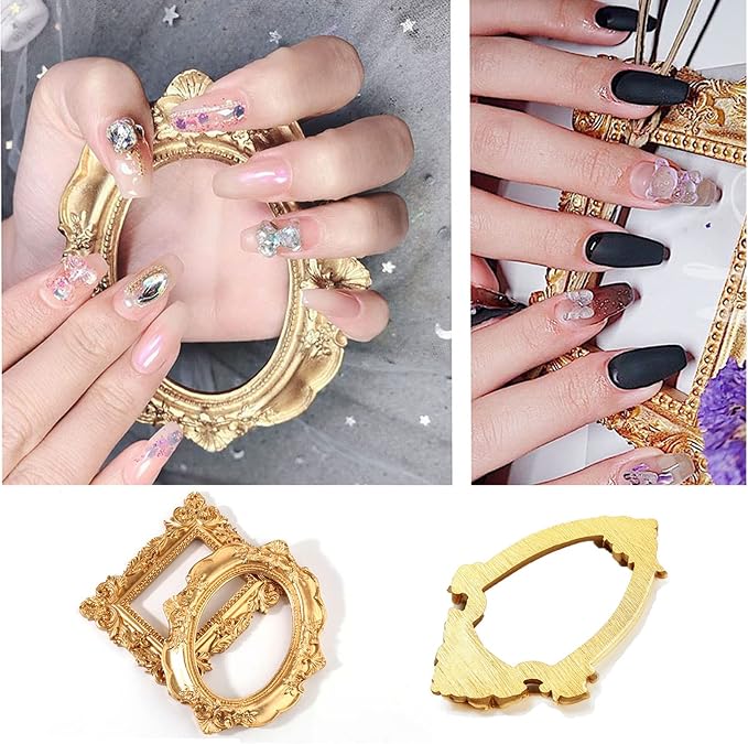 5 Pcs Mini Gold Frames - Image 3