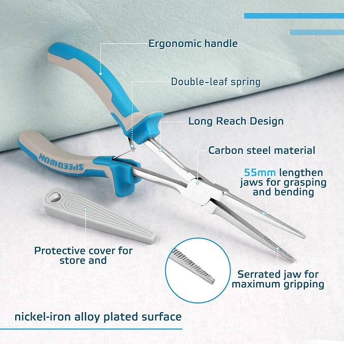 SPEEDWOX Long Reach Extra Long Needle Nose Pliers - Image 2