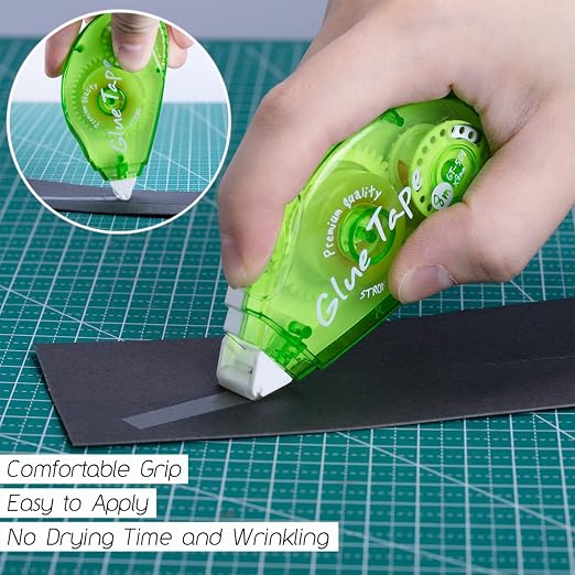 12 Pack Double Sided Tape Roller, Scrapbooking Tape, Permanent Adhesive Tape - Image 5