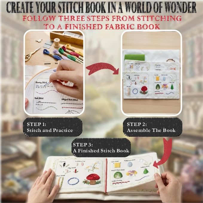 TenDawn Beginner Embroidery Stitch Book - Image 2