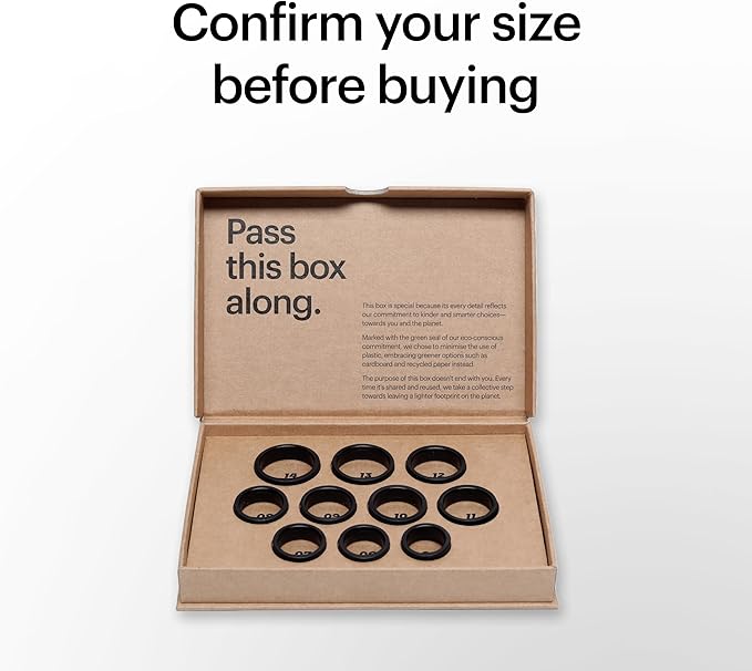 ULTRAHUMAN AIR-Smart Ring Health Tracker, Sleep & Fitness Tracker, Smart Ring for Men/Women, Size First Sizing Kit