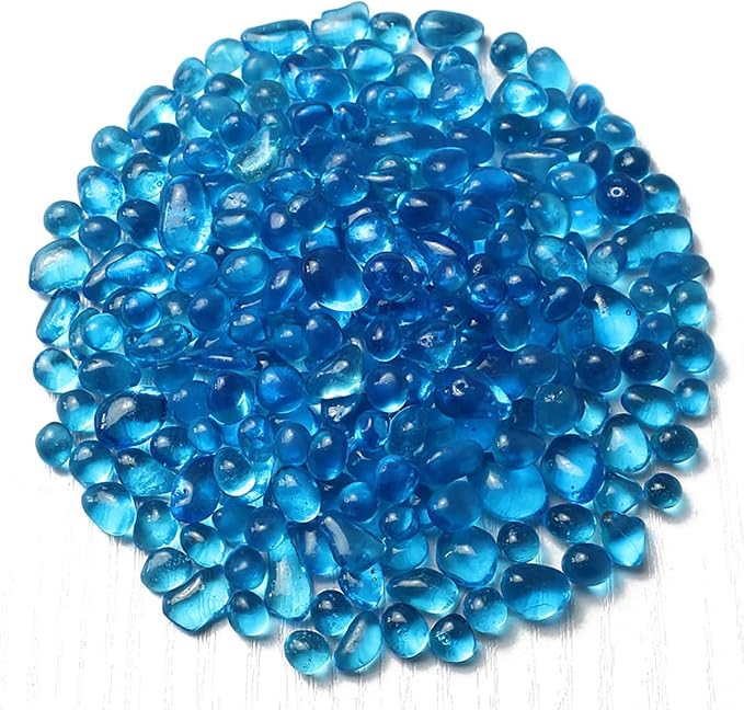 Glass Stones, 1Lb/460g Irregular Sea Glass Pebbles Non-Toxic Artificial Crystal - Image 2