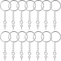 150PCS Sliver Keychain Rings Kit by Dsekoxi