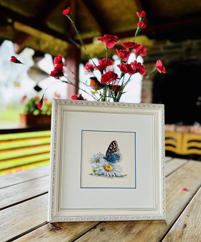RIOLIS - Fragile Beauty 2220, Floral Cross Stitch Kits 6"x 6", Cross Stitch Kits - Image 3