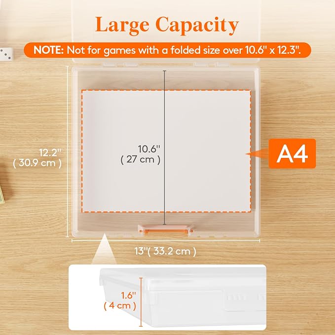 Lifewit 12 Pcs Board Game Storage Boxes, 12.2x10.6'' Paper Container - Image 2