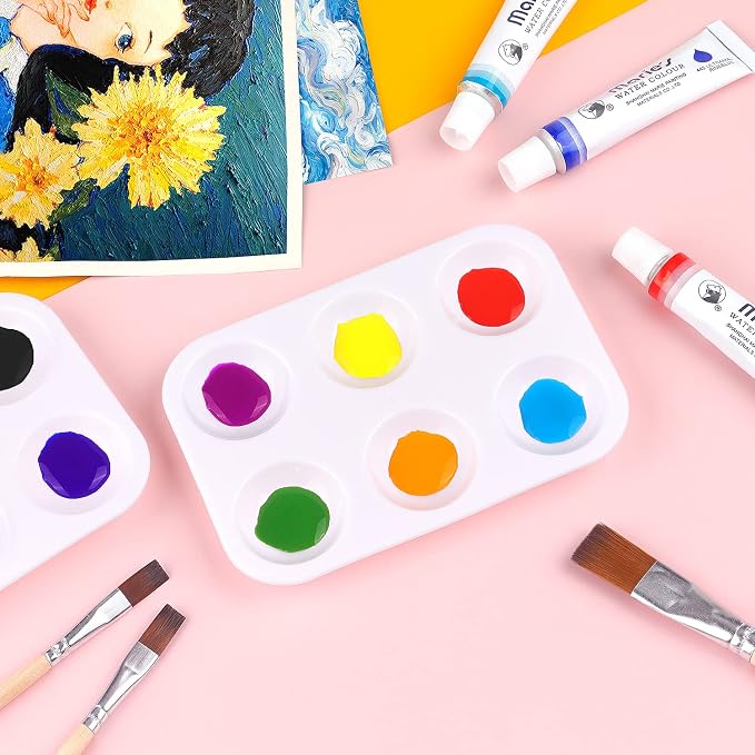 Tamaki 8 PCS Plastic Paint Tray Palettes, DIY Craft and Art Painting - Image 6