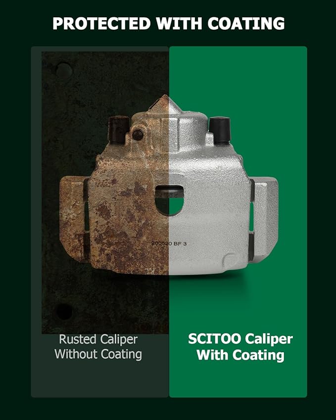 SCITOO Front Left+Right Brake Calipers With Bracket 18B4778 18B4779 Compatible For Ford For Escape 2001-2007 For Mazda Tribute 2001-2006 For Mercury Mariner 2005-2007