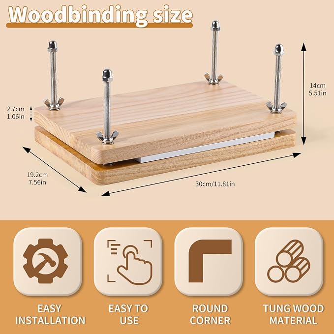 JUPEAN Book Binding Kits, Bookbinding Supplies, Bookbinding Kit - Image 2