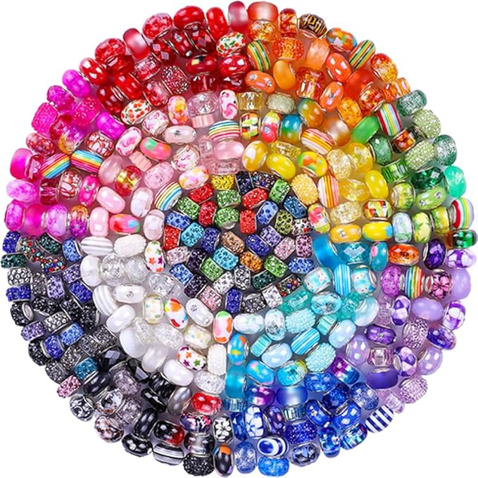European Large Hole Spacer Charm Beads - Image 2