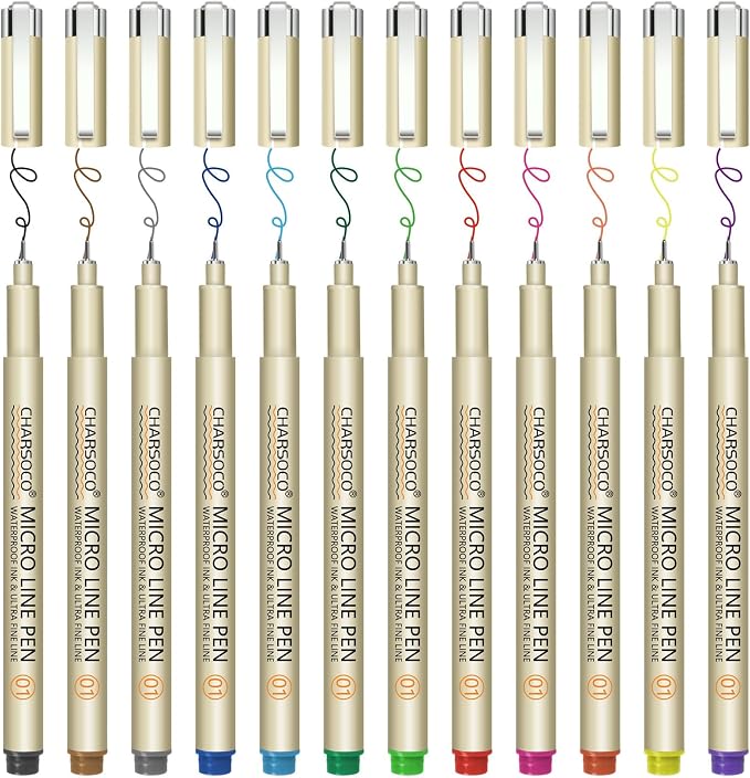 01 Micro Pen, Fine Point Pen by CHARSOCO