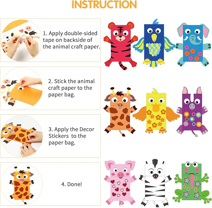WATINC 9Pack Hand Puppet Art Craft - Image 3