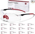 Clear Safety Glasses 12 Pack, Protective Eyewear UV Protection ANSI Z87.1, Safety Goggles Scratch & Impact Resistant, Eye Protection with Nose Pads for Men & Women Construction, Shooting, Lab Work