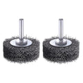 Rocaris 2 Pack 2 Inch Wire Wheel Brush for Drill Attachment - Heavy Duty Carbon Steel Brushes for Paint, Rust & Corrosion Removal - 0.0118" Wire, 1/4in Shank, 20000RPM