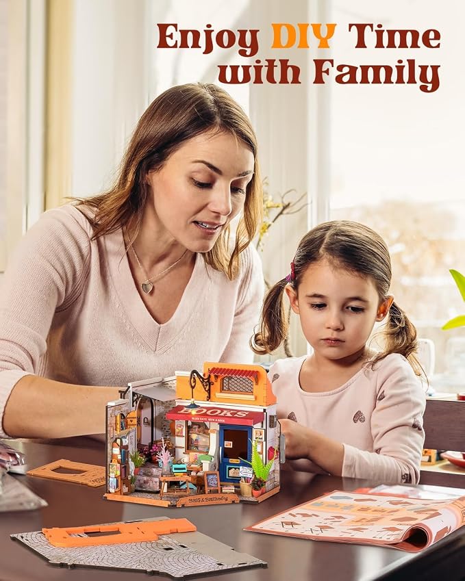Rowood Miniature House Kit, Mother's Day Mini House Building Kit - Image 7