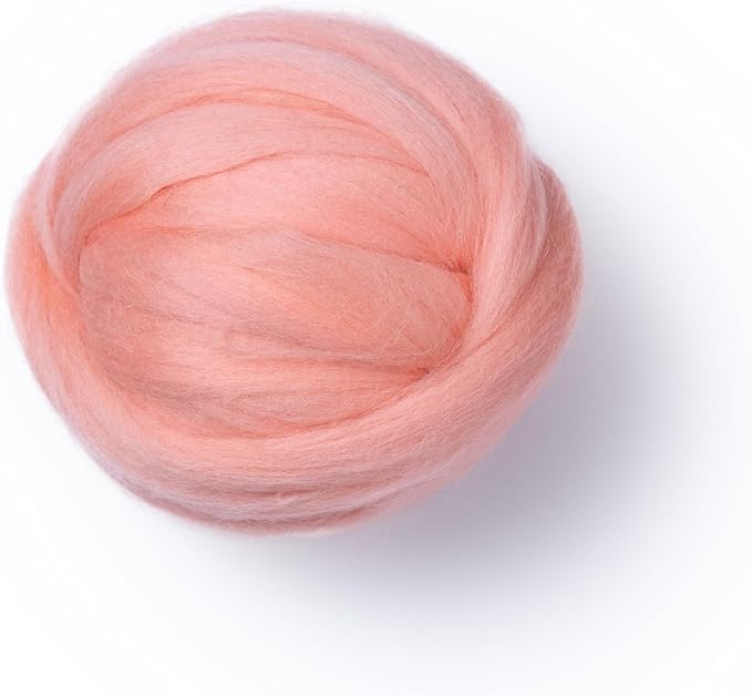 Colored Natural Wool roving, 8 OZ. Best Wool by Kondoosnaturalfibers