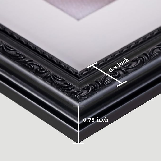 eletecpro 5x7 Vintage Picture Frame, Glass Cover, Horizontal or Vertical - Image 5