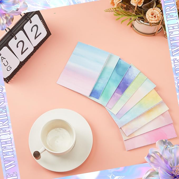 Tenceur 100 Pcs Mini Tie Dye Notebooks Pocket Notepads Bulk Tie Dye Small Memo - Image 5