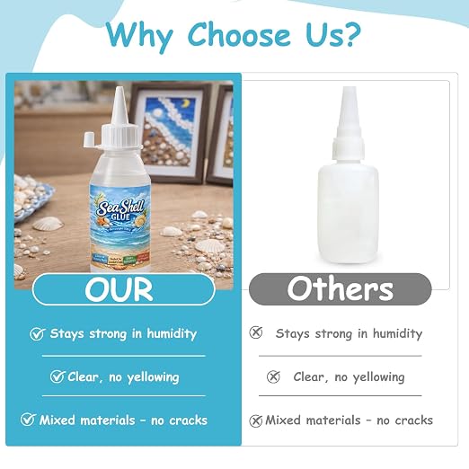100ml Sea Shell Glue for Crafts, Strong Clear Glue for Shell to Metal Plastic - Image 7