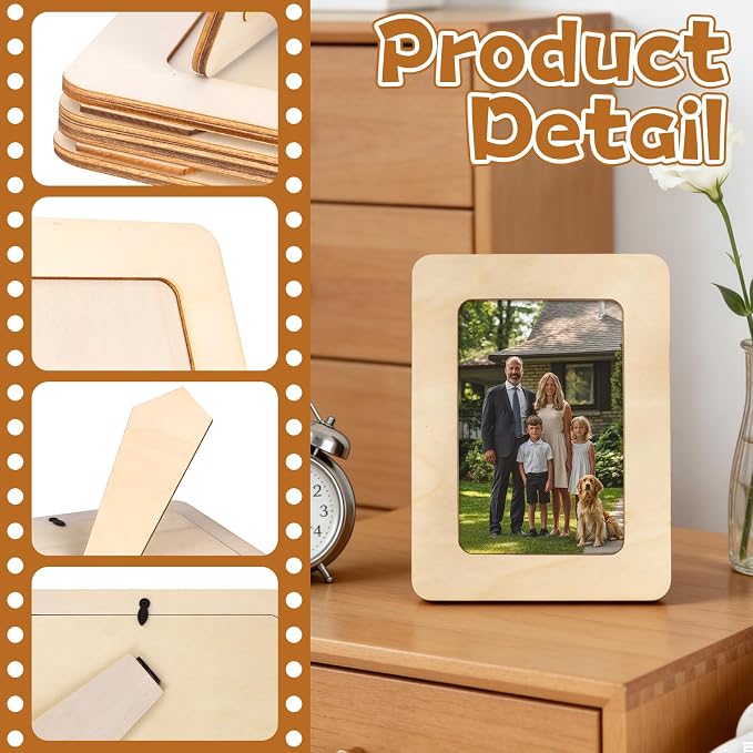VOKOY 50 Pack Wooden Picture Frames - Image 3