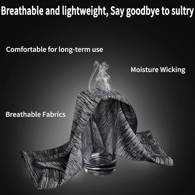 Achiou Cooling Neck Gaiter Face Cover Scarf, UV Protection Mask for Men and Women,Soft Windproof, Hiking Cycling Running