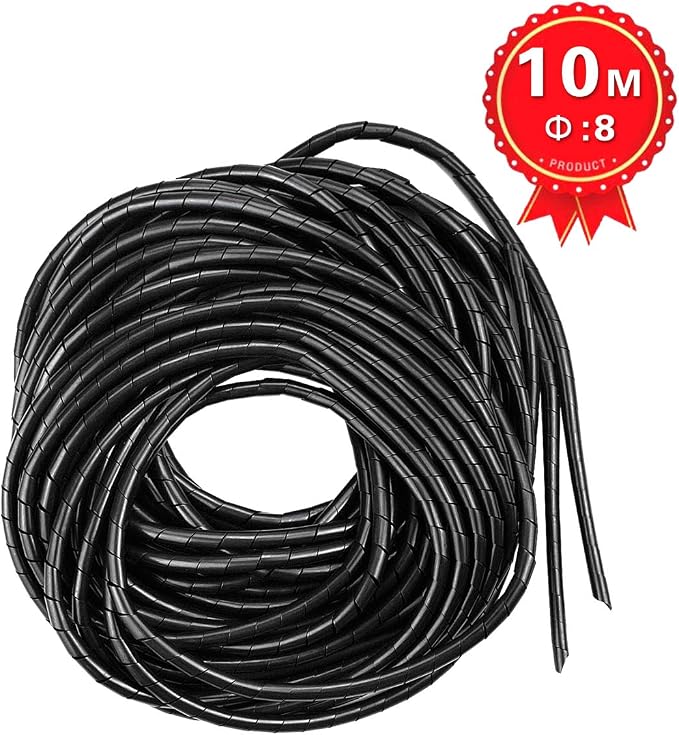 33FT XHF 5/16" Spiral Cable Wrap 8mm Cord - Image 6