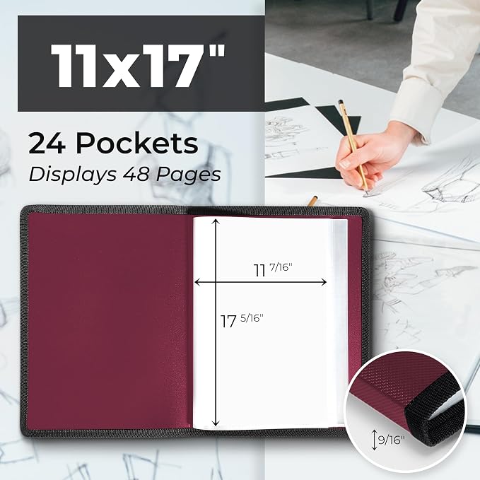 Dunwell 11x17 Art Portfolio Binder - Image 2