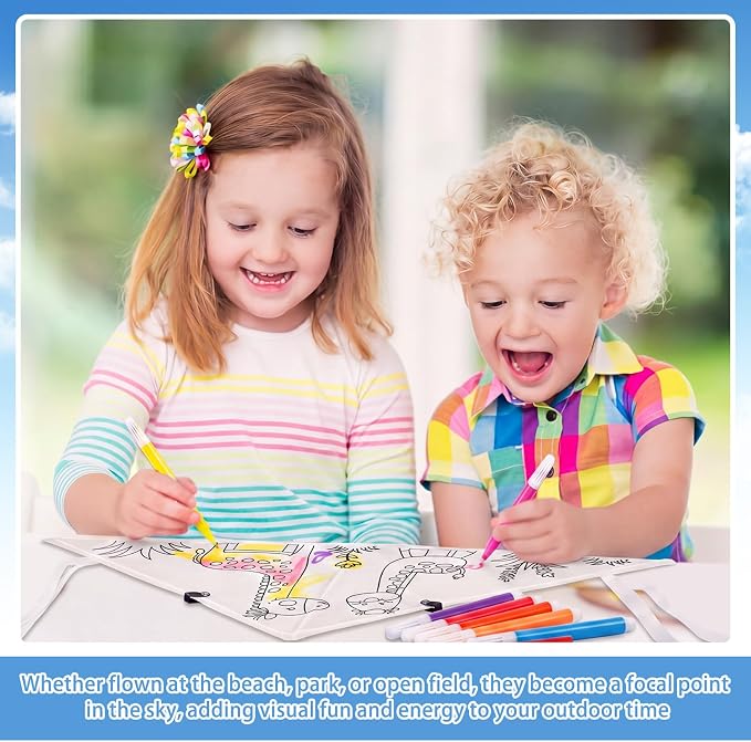 Syhood 60 Pcs DIY Coloring Kites Kit - Image 5