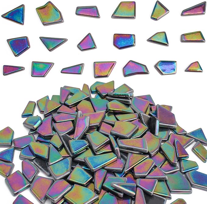 Youway Style Iridescent Glass Mosaic Tiles by YouwayStyle