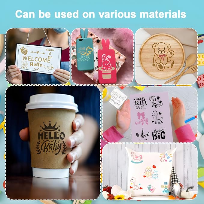 Baby Shower Stencils for Painting, - Image 2