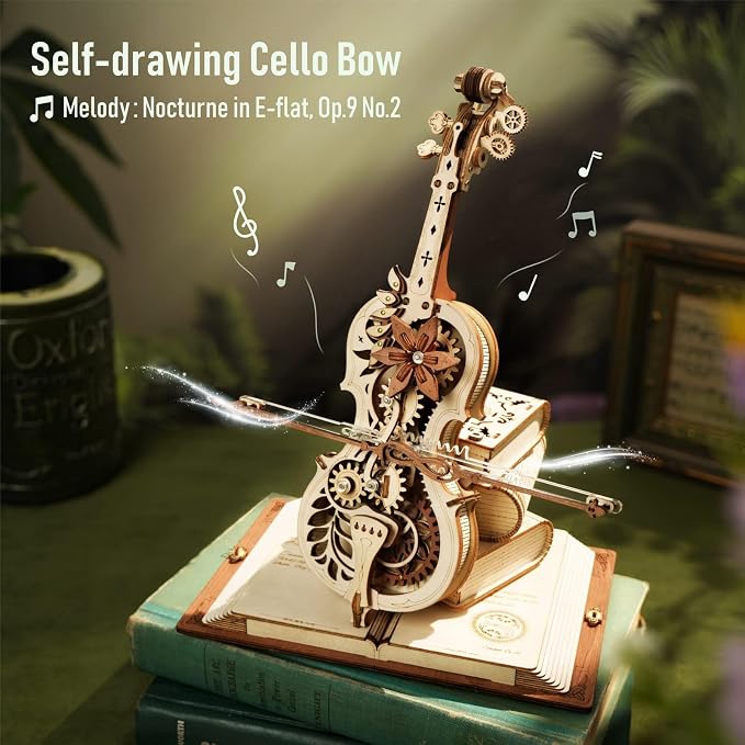 ROKR 3D Puzzles for Adults 1:5 Scale Cello Model Kit - Image 2