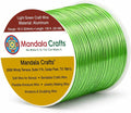 Mandala Crafts 18 Gauge Light Green Anodized Aluminum Craft Wire, 100 FT | by MandalaCrafts