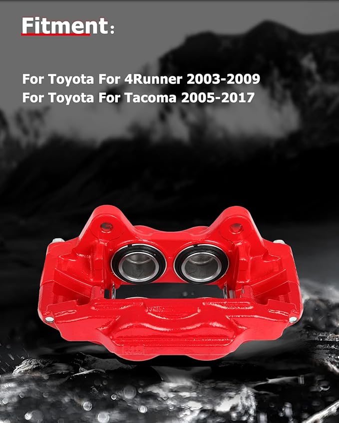 cciyu Front Left & Right Brake Calipers Assembly 19-2985 19-2984 2003-2009 For Toyota For 4Runner,2007-2014 For Toyota For FJ Cruiser,2005-2023 For Toyota For Tacoma,2000-2006 For Toyota For Tundra