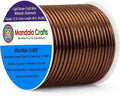 Mandala Crafts 12 Gauge Light Brown Anodized Aluminum Craft Wire, 60 FT | by MandalaCrafts