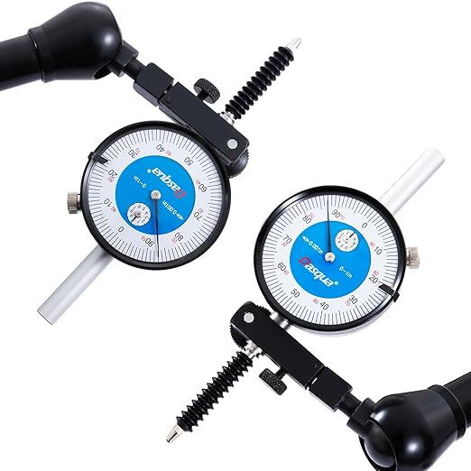 Dasqua Industrial Dial Indicator, Precision Dial Gaug, IP54 Shockproof Premium Dial Indicator 0-1",0.001 Graduation