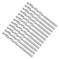 Drill Bit, 5/32" Cutting Diameter, 4241 HSS 118° Cutting Angle Uncoated Bright Versatile Jobber Bits - (Applications: for Drilling Plastic Wood Soft Metal), 12-Pieces