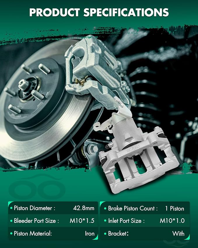 SCITOO Rear Left Brake Caliper With Bracket 18B4926 Compatible For Ford For Mustang 2005-2014