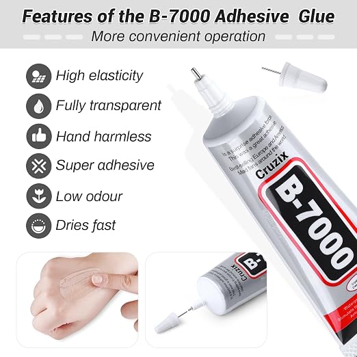 B7000 Jewelry Bead Glue for Jewelry Making, Crystal Clear Glue 3.7 fl oz - Image 3