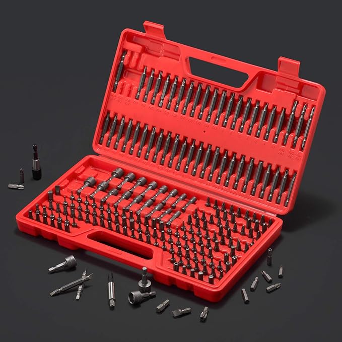 214-Piece Screwdriver Bit Set S2 Steel Drill bit set Power Bit Set with Security Bits