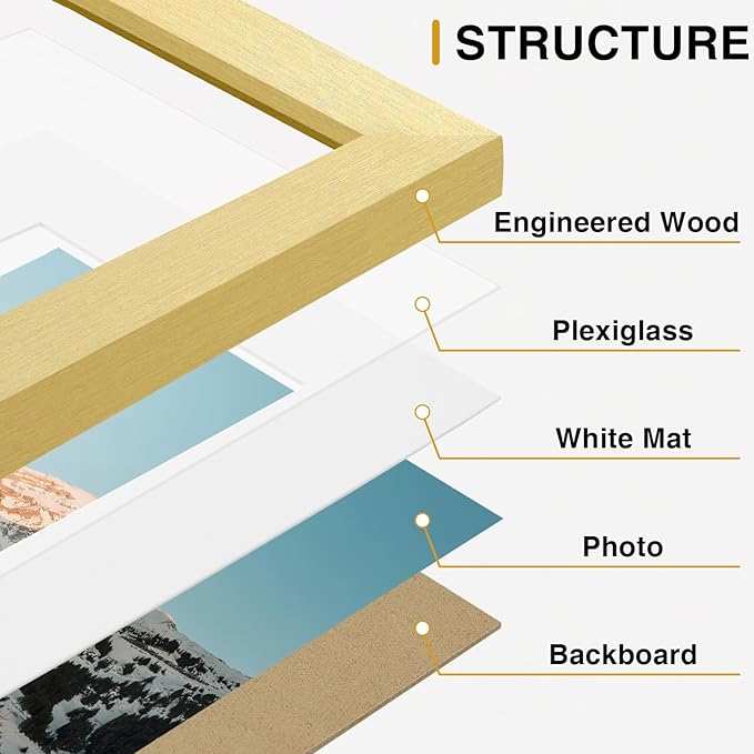 Vittanly 15 Pack Picture Frames Collage Wall Decor - Image 6
