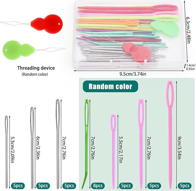 Bupete 40 Pcs Yarn Needles Set, Darning Needles - Image 2