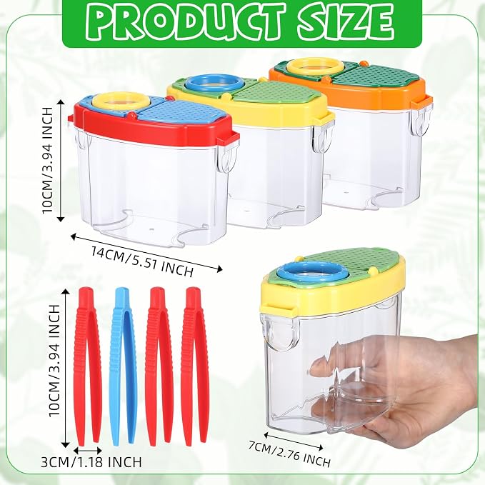 Halloscume 18 Pcs Bug Catchers for Kids Collection Viewer for Kids Critter - Image 2