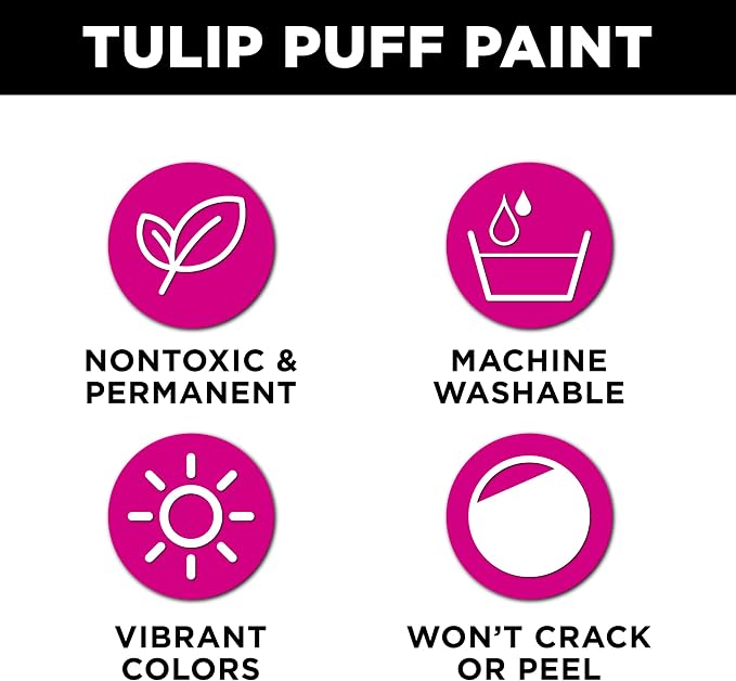 Tulip Puff Fabric Paint, Permanent Craft Paint - Image 3