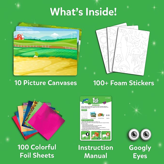 Skillmatics Foil Fun – Animals, No Mess Art & Craft Kit - Image 3