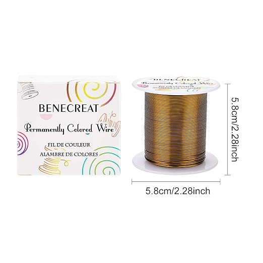BENECREAT 22 Gauge 55 Yards Jewelry Beading Wire Tarnish Resistant Copper Wire - Image 2