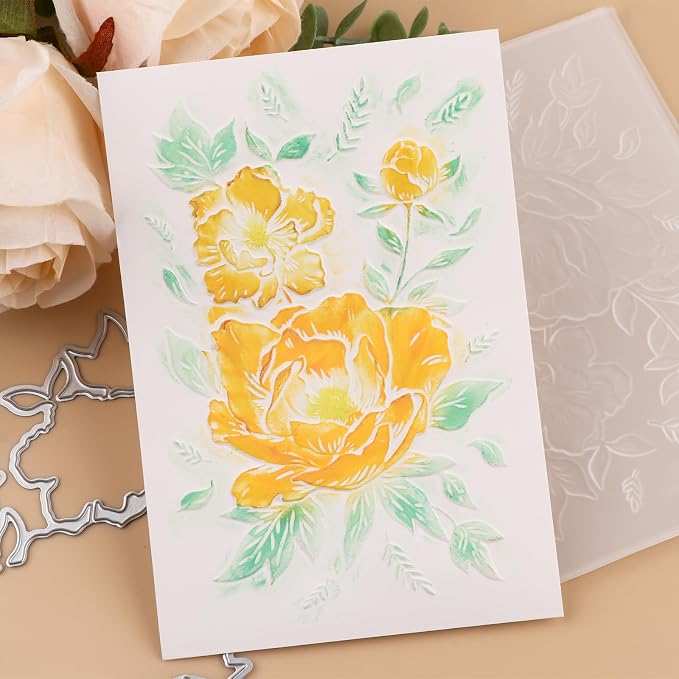 3D Embossing Folder for Card Making DIY Scrapbooking Blossom Bloom Floral - Image 6