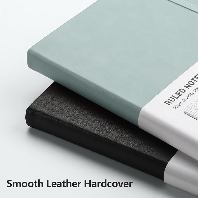 RETTACY Lined Journal Notebook, 192 Numbered Pages, A5 Size | Leather Hardcover - Image 5