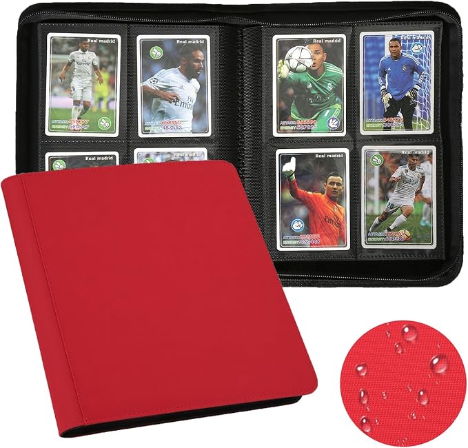 4 Pocket Ringless Side Loading Trading Card Binder, 160 Cards PU Fixed Page - Image 6