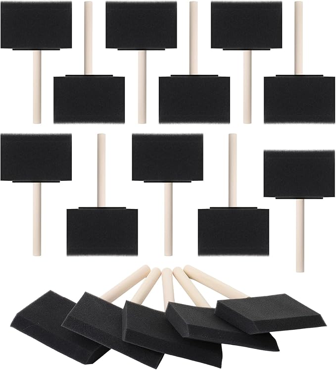 Bates 4-Inch Foam Paint Brushes, 16 Pack by BatesChoice