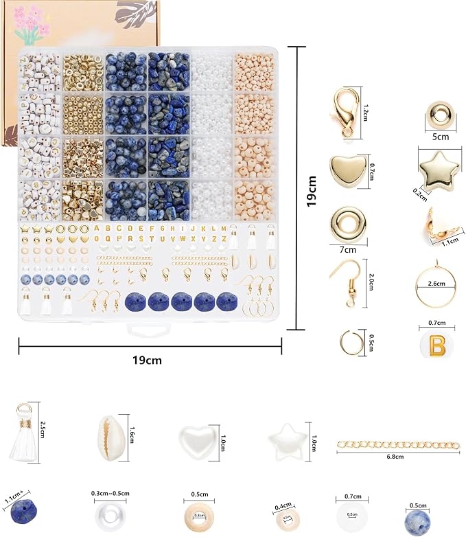 Xylise Jewelry Making Supplies Kit Natural Stone Beads - Image 2