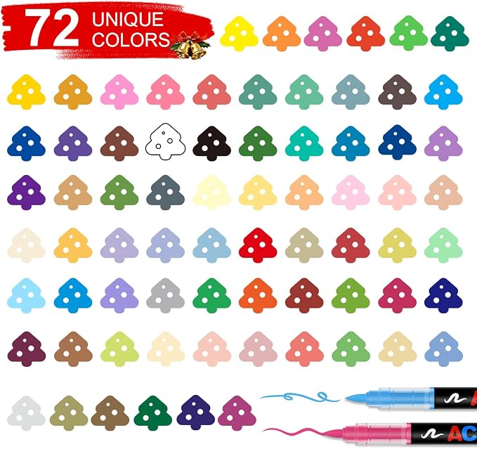 72 Colors Acrylic Paint Markers - Image 8